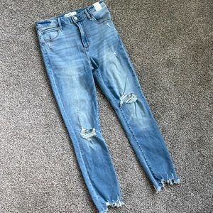 NWT Abercrombie & Fitch High Rise Super Skinny Ankle Jean